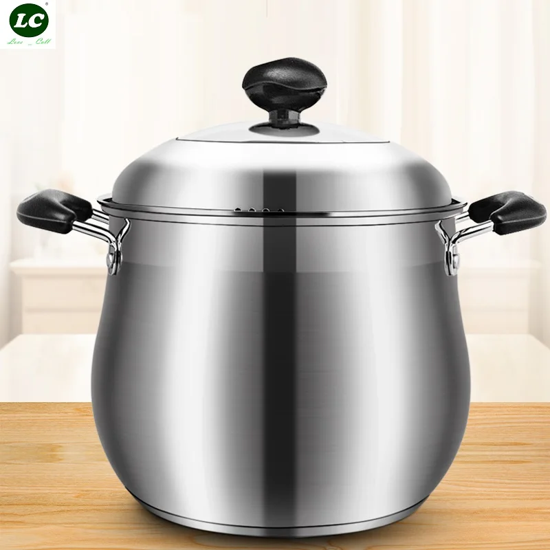 Deeper Casserole Soup Pot SUS18/10 Health Cooking Pot Kitchen Cookware