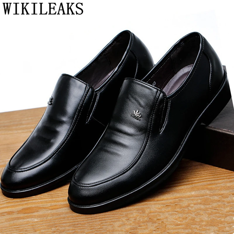 office classic shoes men formal slip on dad shoes mens dress shoes man ...