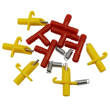 

50 Set Rabbit Using Nipple Drinker 8mm Tee Tube Animal Automatic Drinking Fountain Rugged Durable Rabbits Drinking Water Mouth