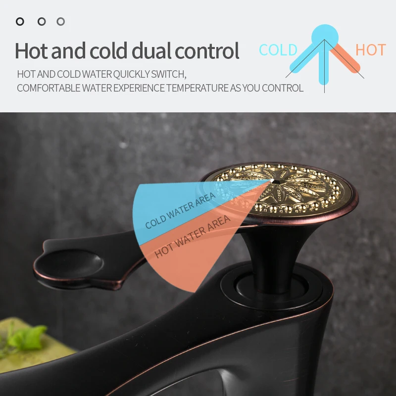 GEYO Antique Kitchen Black Copper Bathroom Faucets Basin Faucets Brass OilRubbed Bronze Faucet Bathroom Shower Hot Cold MixerTap GEYO Antique Kitchen Black Copper Bathroom Faucets Basin Faucets Brass OilRubbed Bronze Faucet Bathroom Shower Hot Cold MixerTap