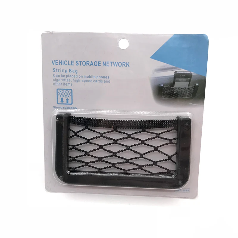 Universal Car Seat Back Storage Mesh Net Bag Strong Magic Tape 15x8cm Luggage Holder Trunk Organizer Styling|Все для уборки| |