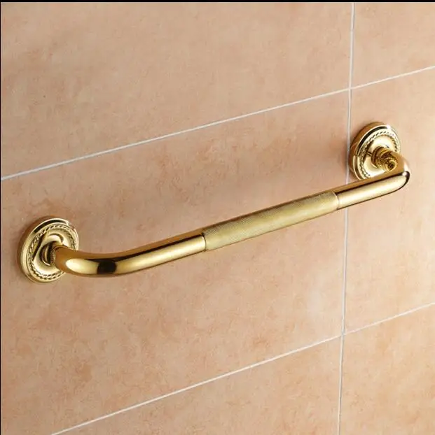 50cm gold brass Bathroom Tub Shower Safety Bar Grab Bar Non Slip Grip
