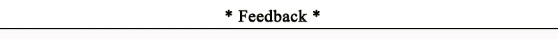 feedback