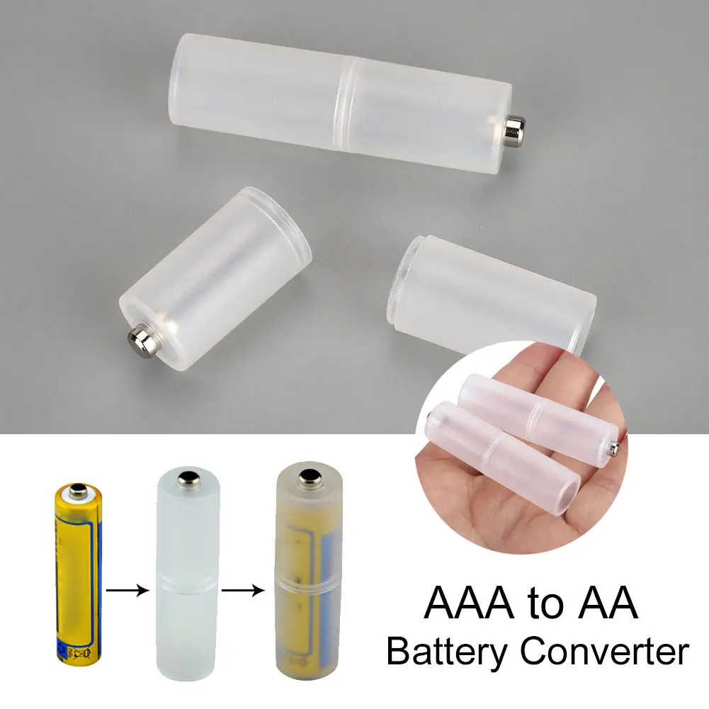 2 шт. AAA в AA/AA в C размер Бытовая батарея конвертер домашний мини батарея адаптер поездки большая сила Bettery Держатели