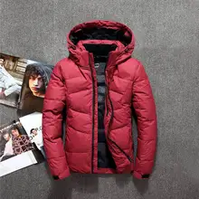 Новинка, модные брендовые мужские куртки-пуховики с капюшоном, мужские пуховики, зимние парки, одежда для пар, теплая верхняя одежда, пальто