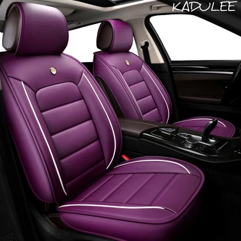 

KADULEE pu leather car seat cover for Maserati Quattroporte Ghibli Levante GranTurismo Skoda car interior auto accessories