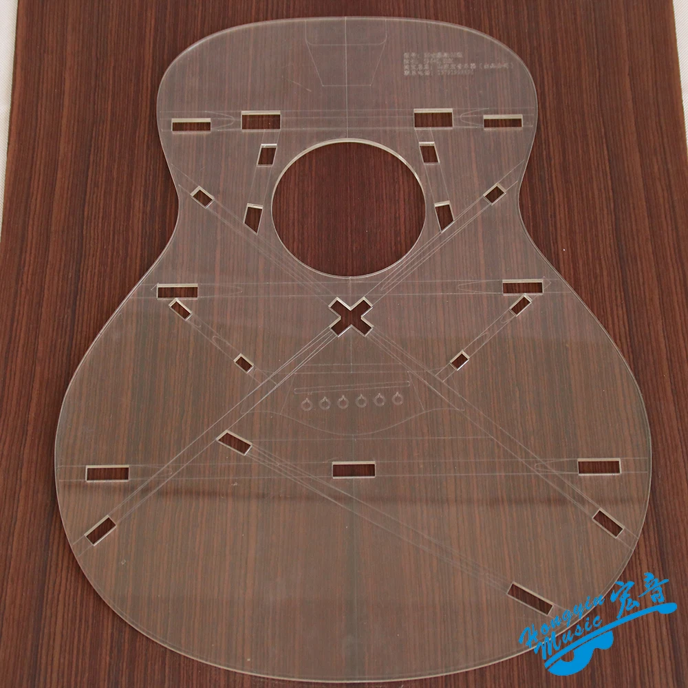 

Mini 36 Inch TL GS Style Guitar Transparent Acrylic Template Guitar Making Molds Appearance Sound Hole Sound Beam Location Map