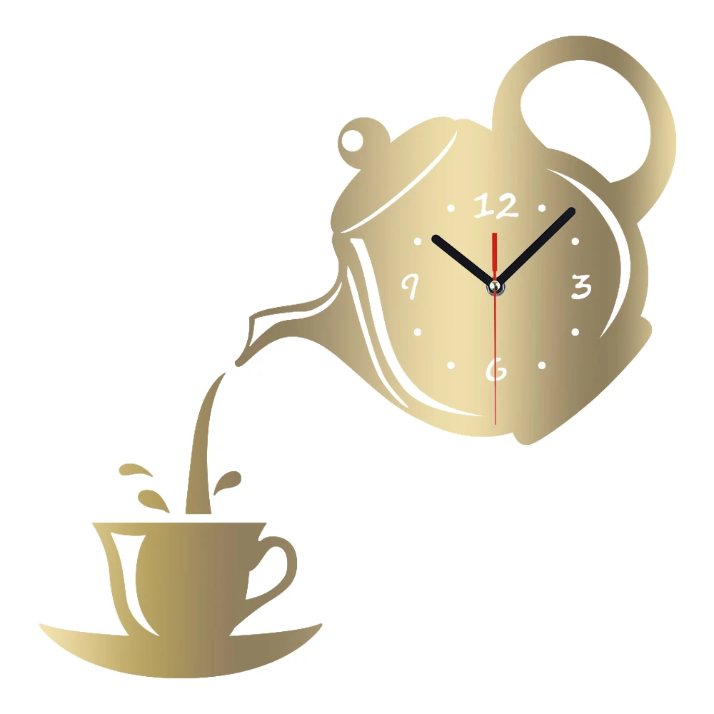 Us 14 88 Meya Diy Wall Clock Acrylic Coffee Cup Teapot Shape Decorative Kitchen Clocks Living Room Dining Home Decor In Us 14 88 Meya Diy Wall Clock Acrylic Coffee Cup Teapot Shape Decorative Kitchen Clocks Living Room Dining Home Decor In