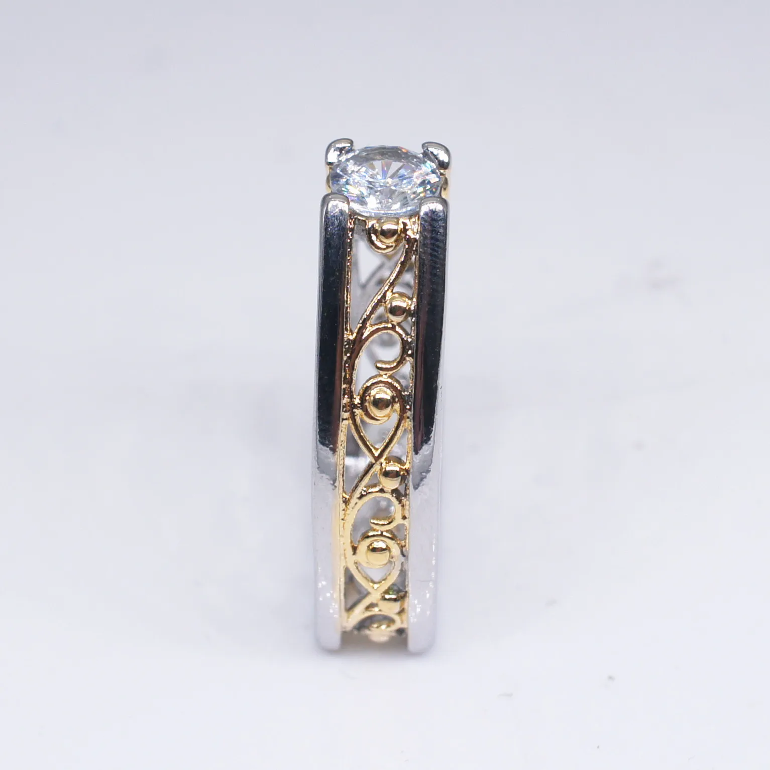 14k Золотое кольцо с искусственным бриллиантом, разделительное кольцо Anillos De, Bizuterias, хип-хоп рок кольца для мужчин и женщин, драгоценный камень, ювелирные изделия