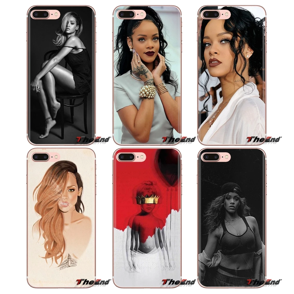 For Xiaomi Mi4 Mi5 Mi5S Mi6 Mi A1 A2 5X 6X 8 9 Lite SE Pro Max Mix 2 3 2S Sexy Pop Star Woman Singer Rihanna Soft Case Covers |
