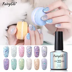 FairyGlo 10 мл ногтей гель Chesse песок гель лак для ногтей UV светодио дный тиснения Гибридный гель лак краска Gellak Lucky лак Эмаль Гель для ногтей