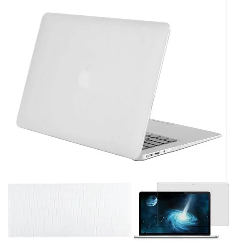 Чехол для ноутбука MOSISO Crystal для Macbook Air Pro retina 13 15, Жесткий Чехол для сенсорной панели, чехол для ноутбука Air 13 A1932 - Цвет: Frost