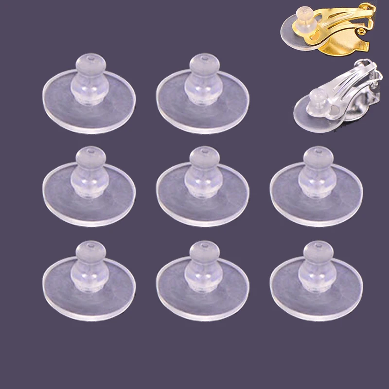 

20pcs Rubber Plastic Earrings Back Stoppers Anti-pain Pads Earring Plug Ear Plugging Blocked For DIY Jewelry Making Accessories
