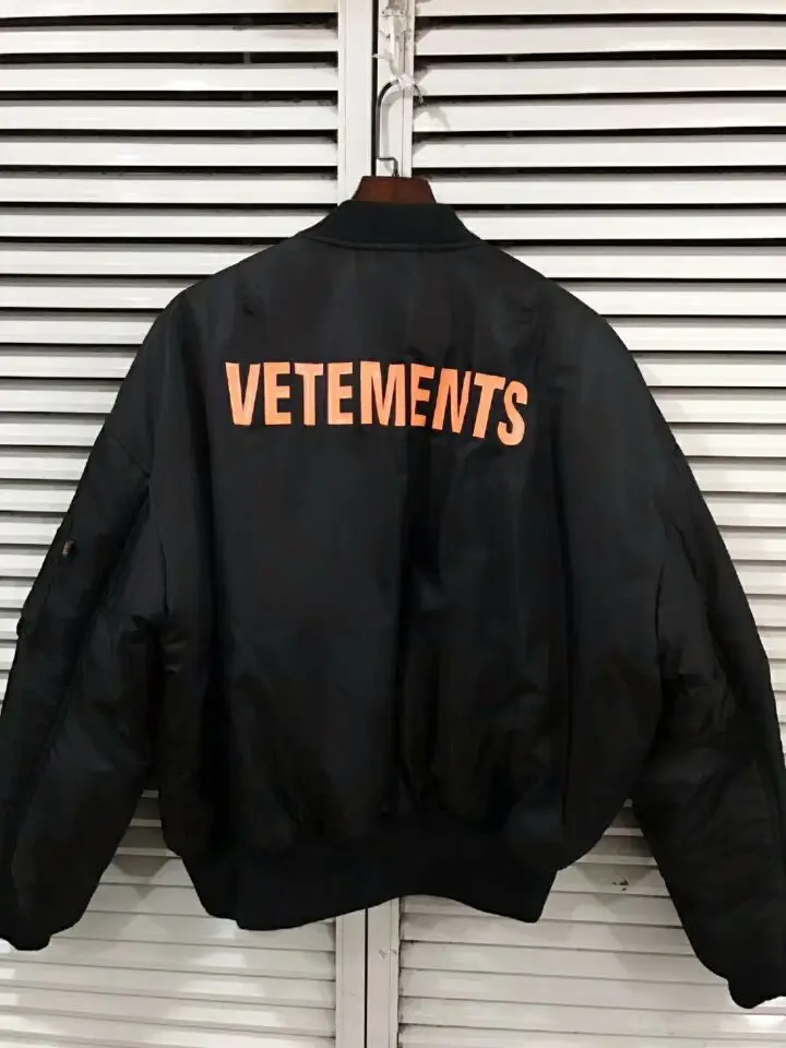 Новинка куртка бомбер Ma1 для женщин и мужчин Двусторонняя одежда Vetements с