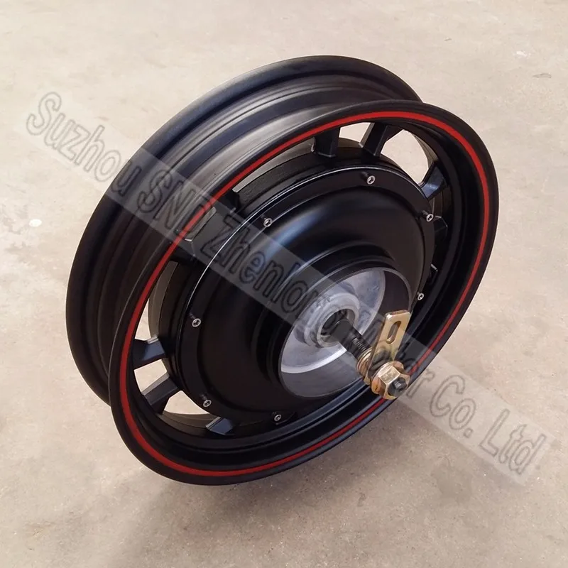 Sale 16inch 1500W ZL motor  48V 60V 72V 96V  wide voltage e-bike and  e-scooter high power hub motor wirh drum brake  G-M502 4