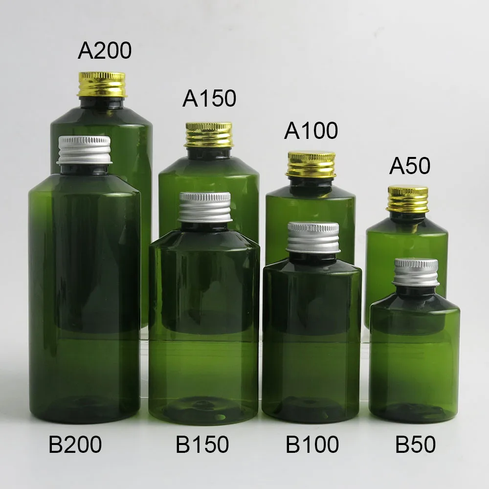 Buy 30 x Refillable 50ml 100ml 150ml 200ml Green Cream