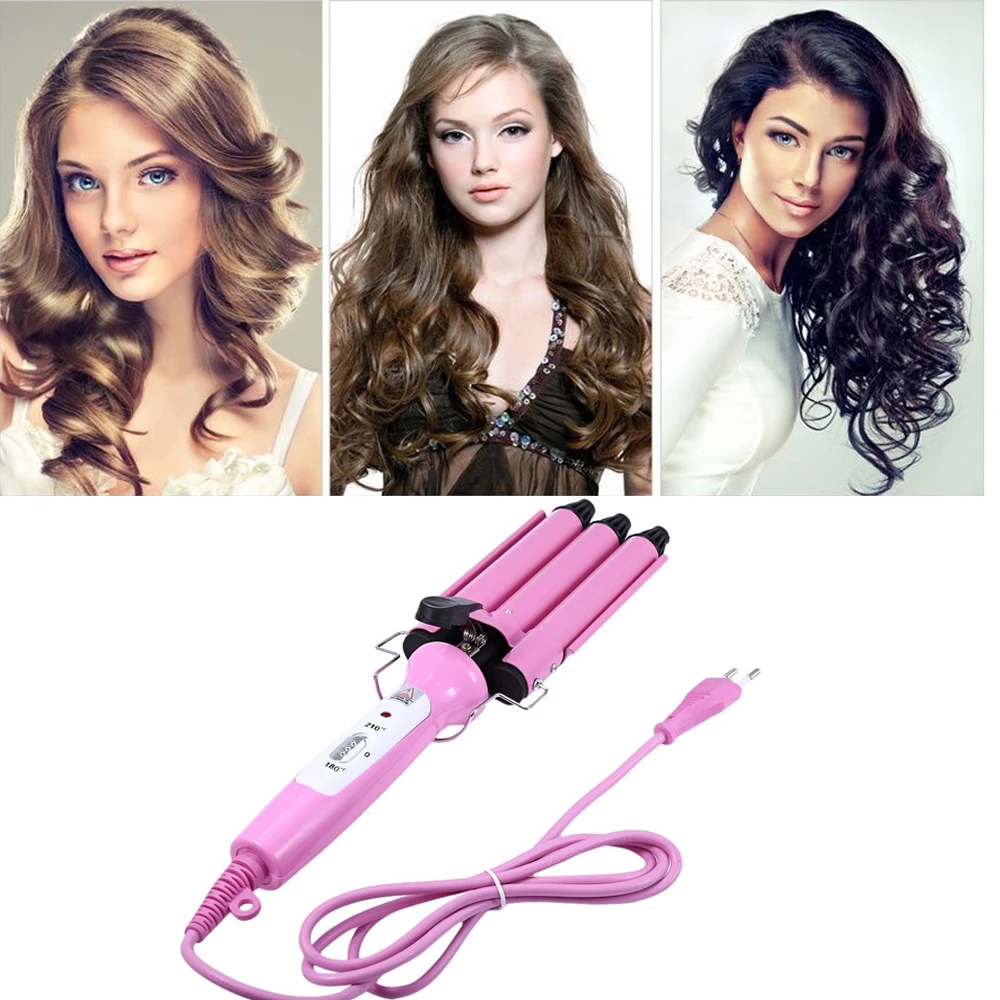 EU Plug Electric Magic High Quality Magic Hair Curling Ceramic Iron 3