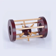 Wooden Intelligence Lock Take Out Spiked Ball Brain Teaser Teaser Adult Children Removing Assembling Toy