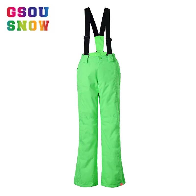 Gsou الثلوج الشتاء تزلج للبنين والبنات الاطفال للماء الدافئة على الجليد بناطيل تزلج على الجليد في الهواء الطلق ارتداء يندبروف