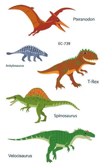 

Waterproof Temporary Tattoo Sticker Dinosaur Cartoon Fake Tatoo Tatouage Temporaire Flash Tatto hand foot For Kids Children Boy