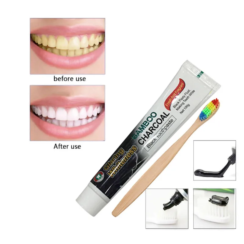 

Newest Teeth Whitening Toothpaste Bamboo Charcoal Toothpaste All Purposes Teeth Whitening Black Toothpaste