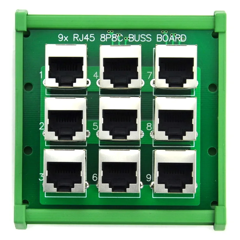 Rj45 8p8c 9-способ buss доска din рейку Интерфейс модуль