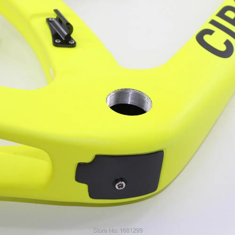 Excellent Newest matt bright yellow 700C Road bike T1100 3K full carbon fibre bicycle frame carbon fork+seatpost+clamp+headsets Free ship 4