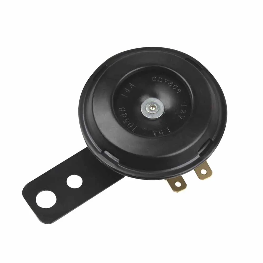 12v Loud Black Replacement Horn with Bracket 12Volt Motorcycle Bike