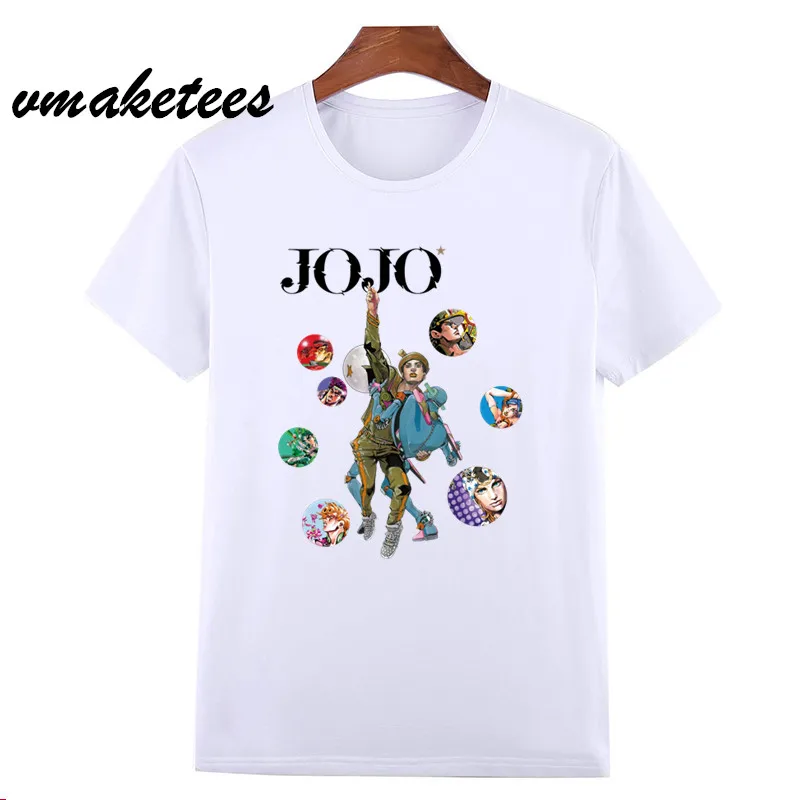 Новое поступление JoJo Необычные Приключения футболка для мужчин женщин принт модная футболка короткий рукав Уличная Повседневная летняя HCP4588