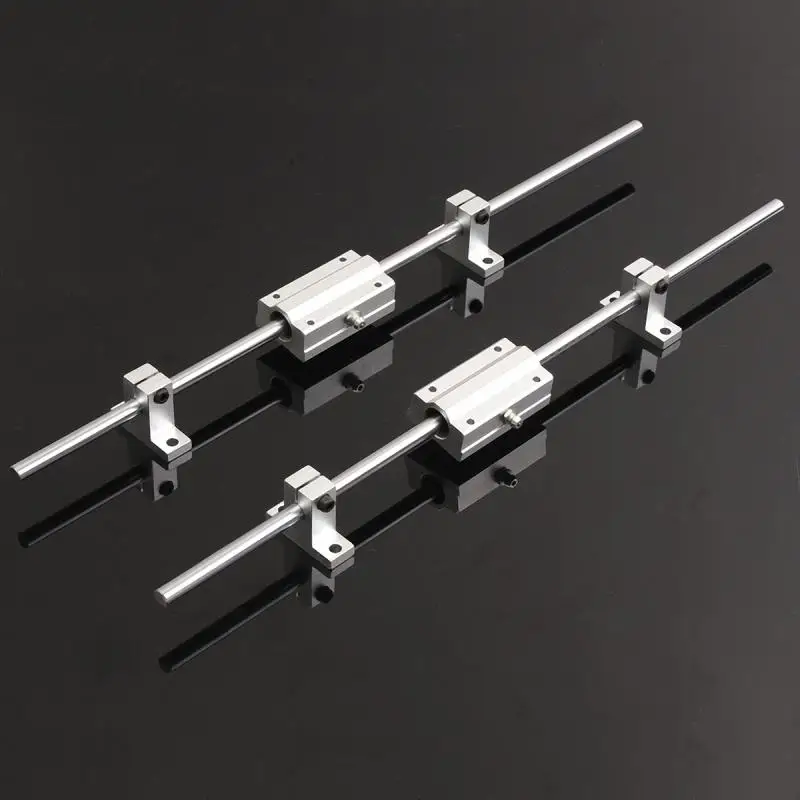 

2Pcs 8mm 400mm Linear Shaft Rod Rail Kit W/ 2 SCS8LUU Bearing For 3D printer CNC Optic Axis Linear Guides Silver Steel