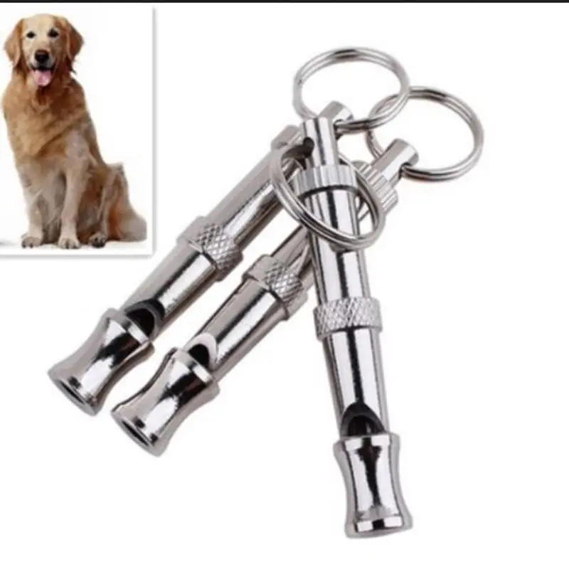 

SHNGki Hot 1pc Pet Dog Training Ultrasonic Sound Pet Products For Dog Puppy Dog Whistle Key Chain Whistle 5.5cm