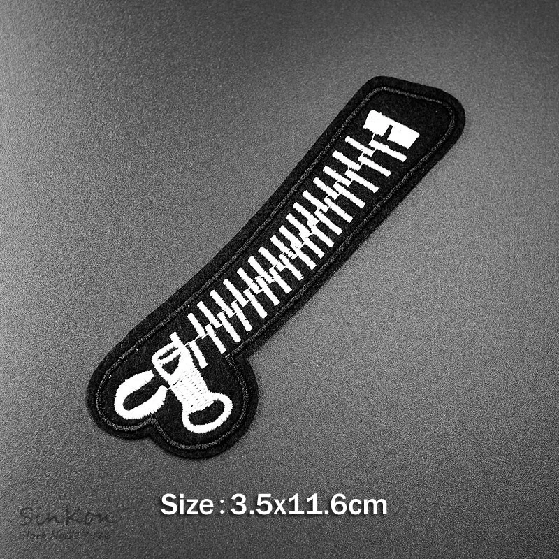 

zipper (Size:11.6X3.5cm) DIY Badge Patch Embroidered Applique Sewing Clothes Stickers Garment Apparel Accessories