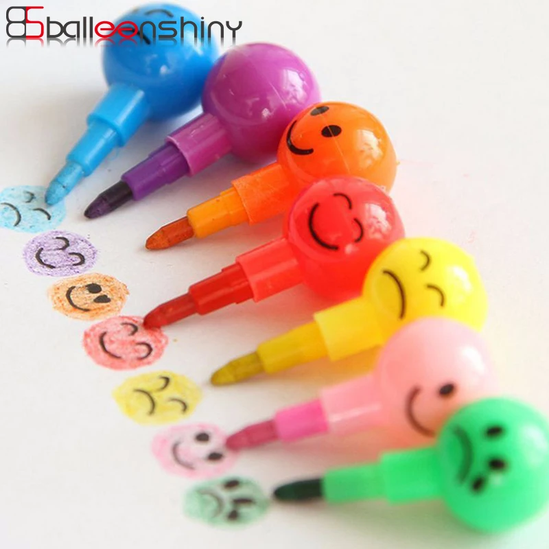 BalleenShiny 5 шт. восковой карандаш с рисунком героев мультфильмов детские игрушки для рисования граффити для детей креативный карандаш для сахарной тыквы