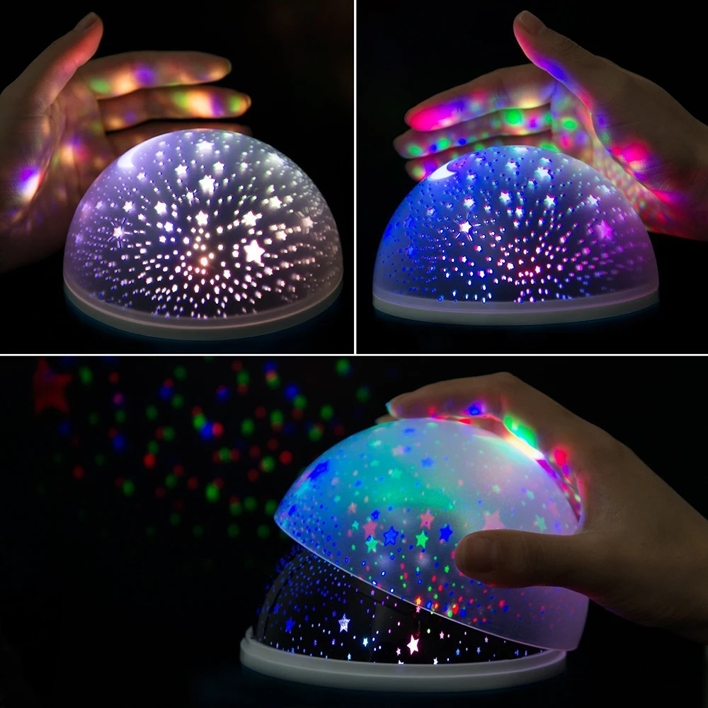 Space Themed LED Night Light Projector