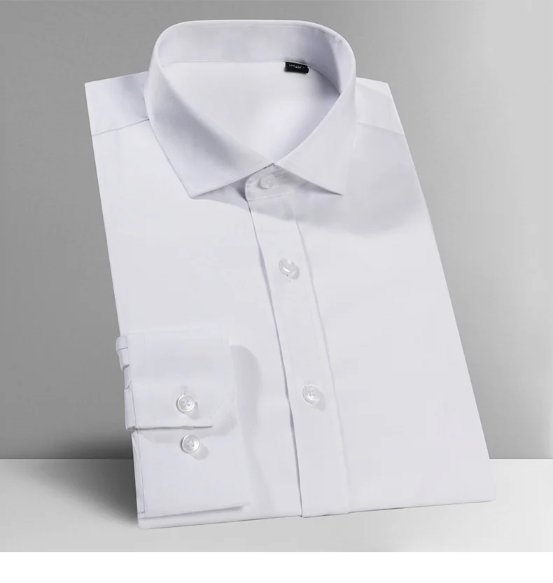 Новинка! Мужская поплин Экстра Slim Fit Windsor воротник рубашка с одной манжетой-белый, S~ 6XL