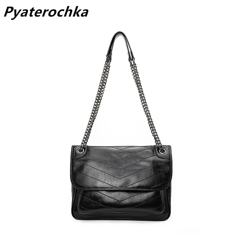 

Pyaterochka Designer Classic Women Postman Bags England Style Genuine Leather Crossbody Bags Female Fashion Party Shoulder Bag