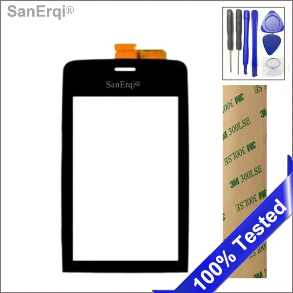 Black Touch Screen For Nokia Asha 308 309 310 Front Glass Digitizer