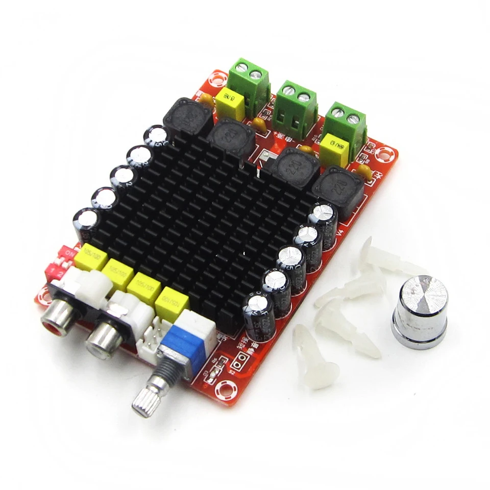XH-M510 TDA7498 высокой мощности цифровой 2x100 W фары для автомобиля DC 14-34 V Плата усилителя E4-001