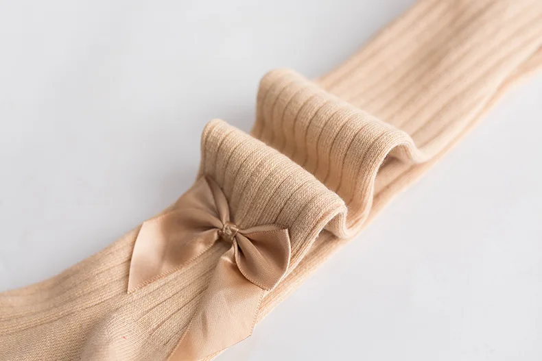 Novo Algodão Puro Grande pp Bebê Bottom Pantyhose Cor Pura Respirável Absorver Suor Bowknot Decoração Bonito Collants 3psc - Lot 17 High Quality Mamãe e Bebê