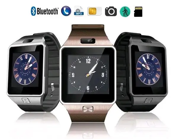 

Smart Watch Mobile Phone DZ09 Unlocked Universal GSM, Bluetooth 4.0, Music, Camera, Calendar, Stopwatch Sync with Android Smartp
