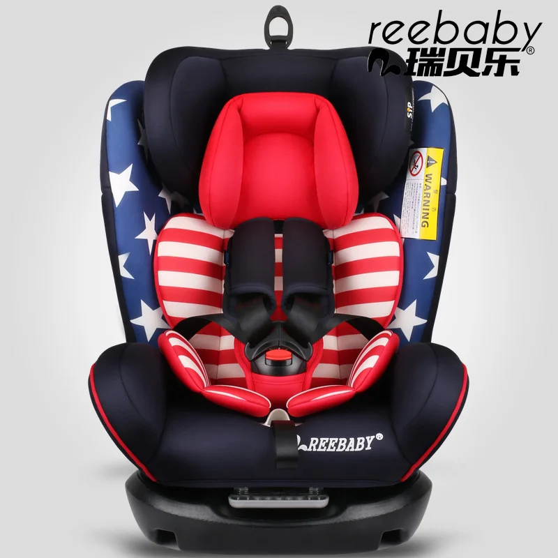 7 colors REEBABY five piont adjuster harness child car safety seat with booster 0 4 6 12 years