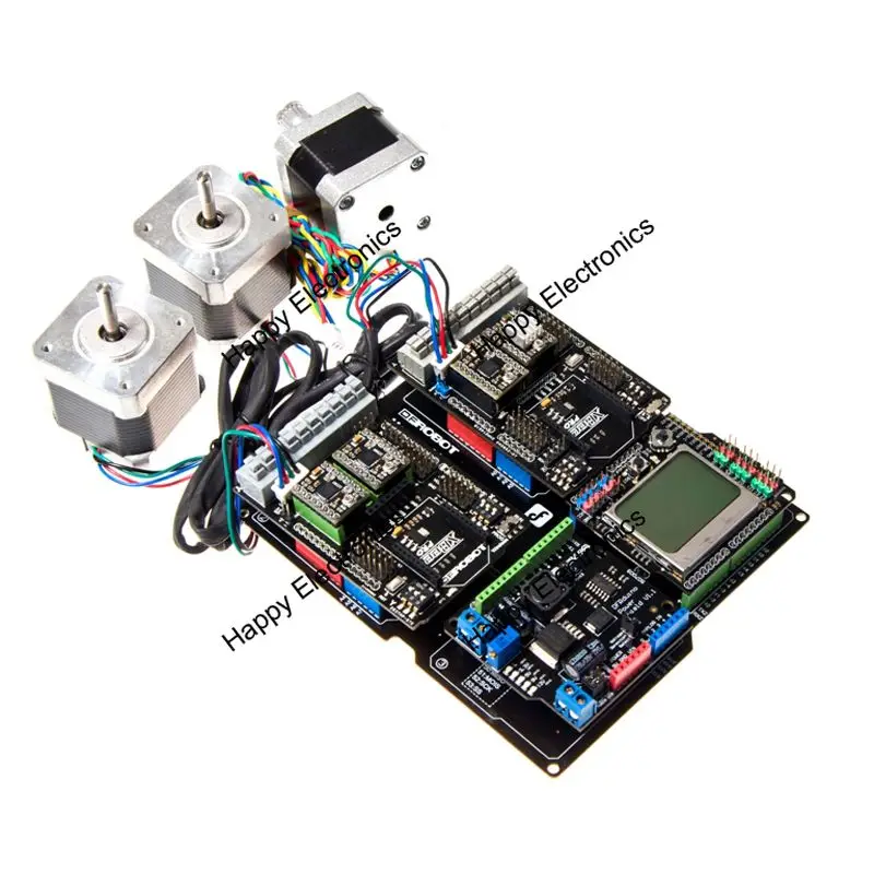 DFRobot Mega I/O мульти-расширение щит поддержка 4 щита Совместимость с Arduino Mega1280/2560/ADK для 3D печати робота и т. Д