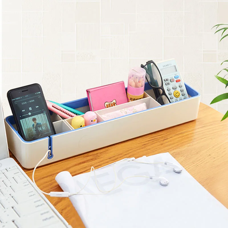 

High quality Newest Fashion Office Table Storage Box With Earphone Hole Multifunctional Student Pencil Case