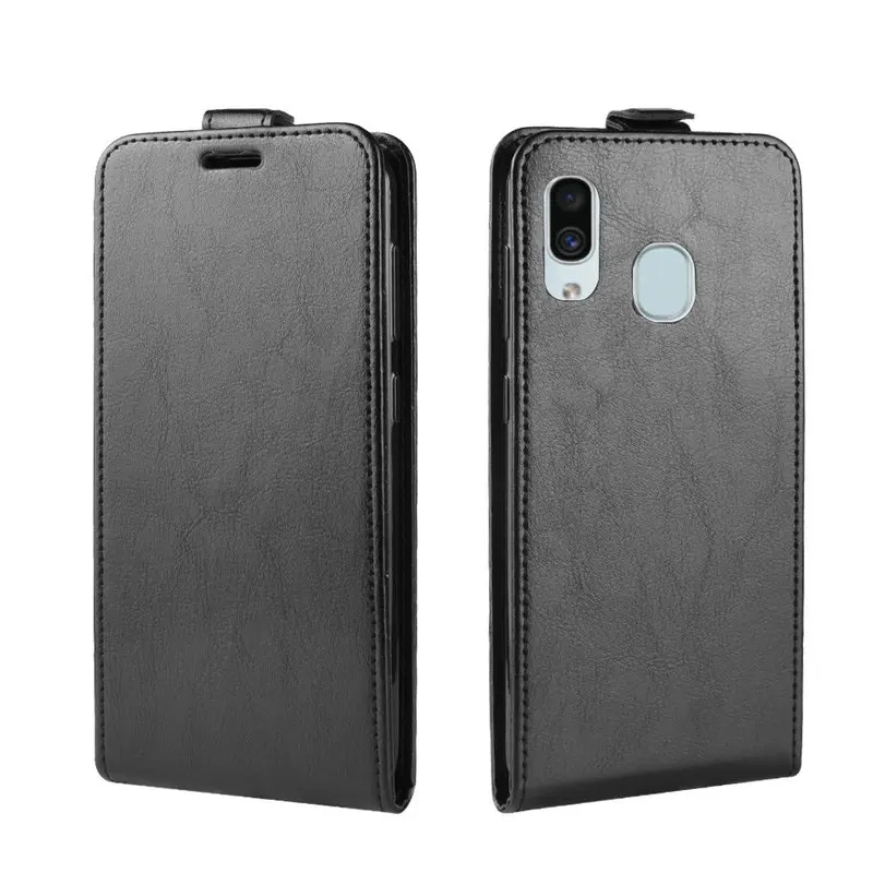 Кожаный чехол книжка для Samsung Galaxy A30 SM A305FD A20 A40 A50 A10 кожаный бумажник в стиле ретро