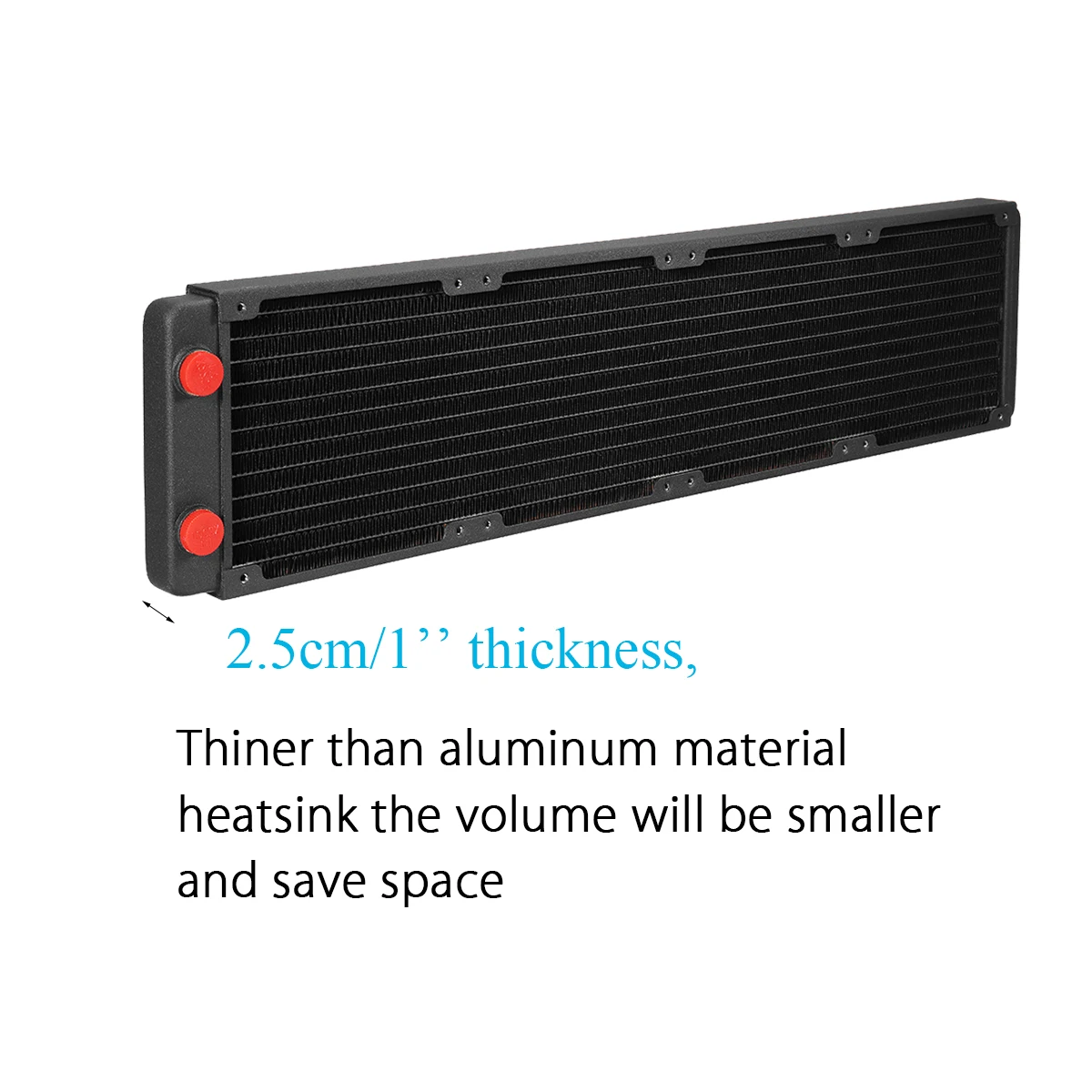 

Leory 480mm Copper Water Cooling Radiator Heat Sink Part Exchanger Cooler for CPU Heat Sink For PC Laptop Desktop Computer CPU