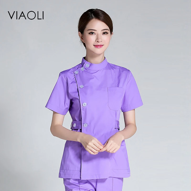 Viaoli Nurse suit split suit male and female doctors wear ICU dental