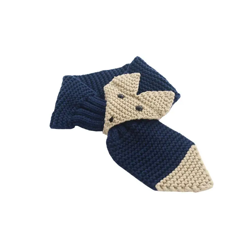 Leo anvi new 1-5years old fashion boys girls FOX Scarf ring cotton neck warmer for Kids Children scarves babys gift Christmas