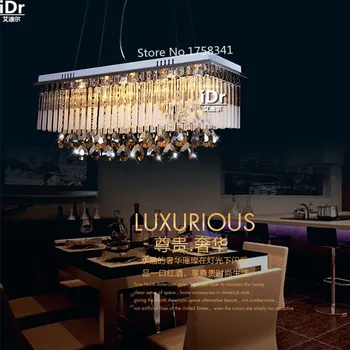 

Modern First-class K9 Crystal Chandelier Lamp,The Rectangular Crystal Dining Chandelier Light Fixtures free delivery