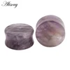 Alisouy 1 Pair Round Stone Ear Plug Fashion Cute Expander Extension Tunnels Piercing Jewelry Body Jewelry Gauges 5mm-25mm ► Photo 3/6