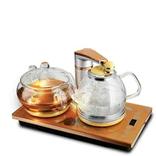 Автоматическая верхняя воды электрический чайник стеклянный tea плита набор посуды анти-защита от сухого